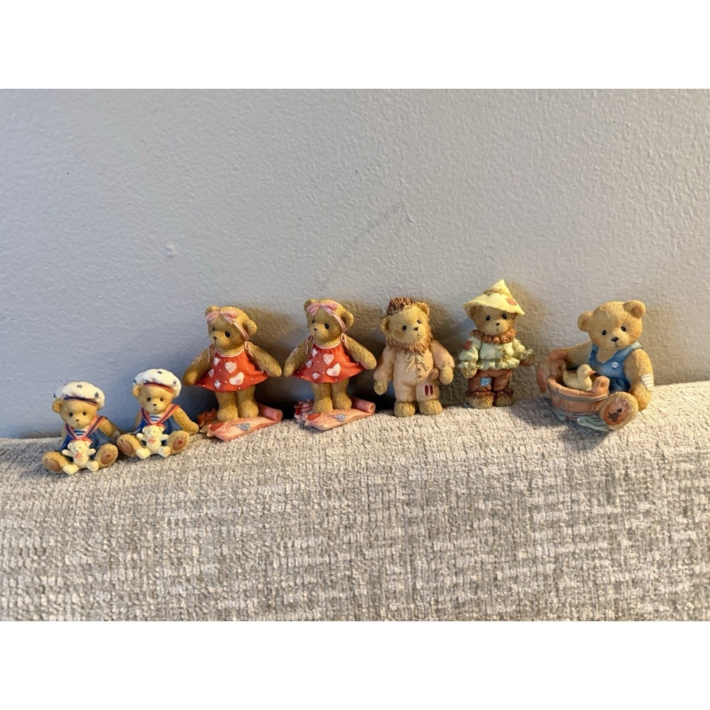 Cherished Teddies Mix Lot Of 7- Valentines, Sailor, Lion, Bathtime Trinket